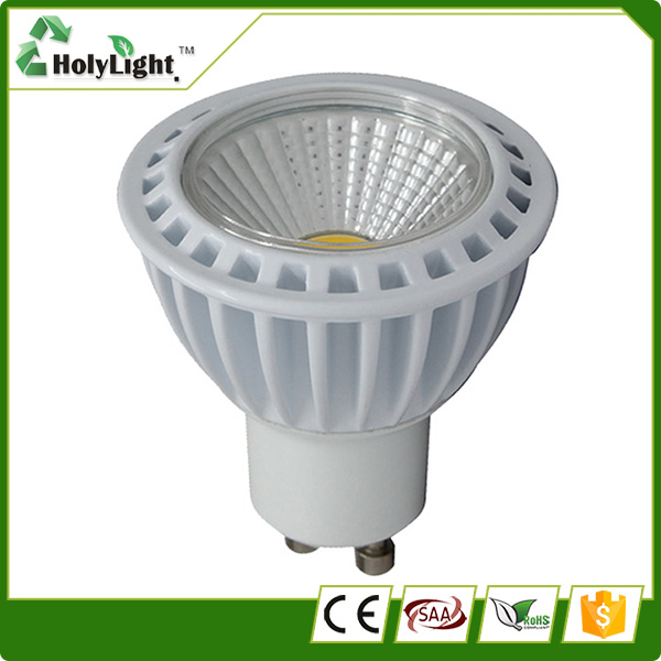 5W 7W GU10 COB LED spotlight with 80 degrees